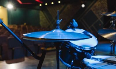 Cymbals on a Drum Set