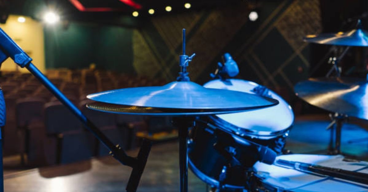 Cymbals on a Drum Set